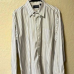 Land’s End Men’s Button Down Dress Shirt. Size 16 1/2‎ / 35 Regular.